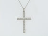 PLATINUM DIAMOND CROSS PENDANT | 18 Karat Appraisers | Beverly Hills, CA | Fine Jewelry