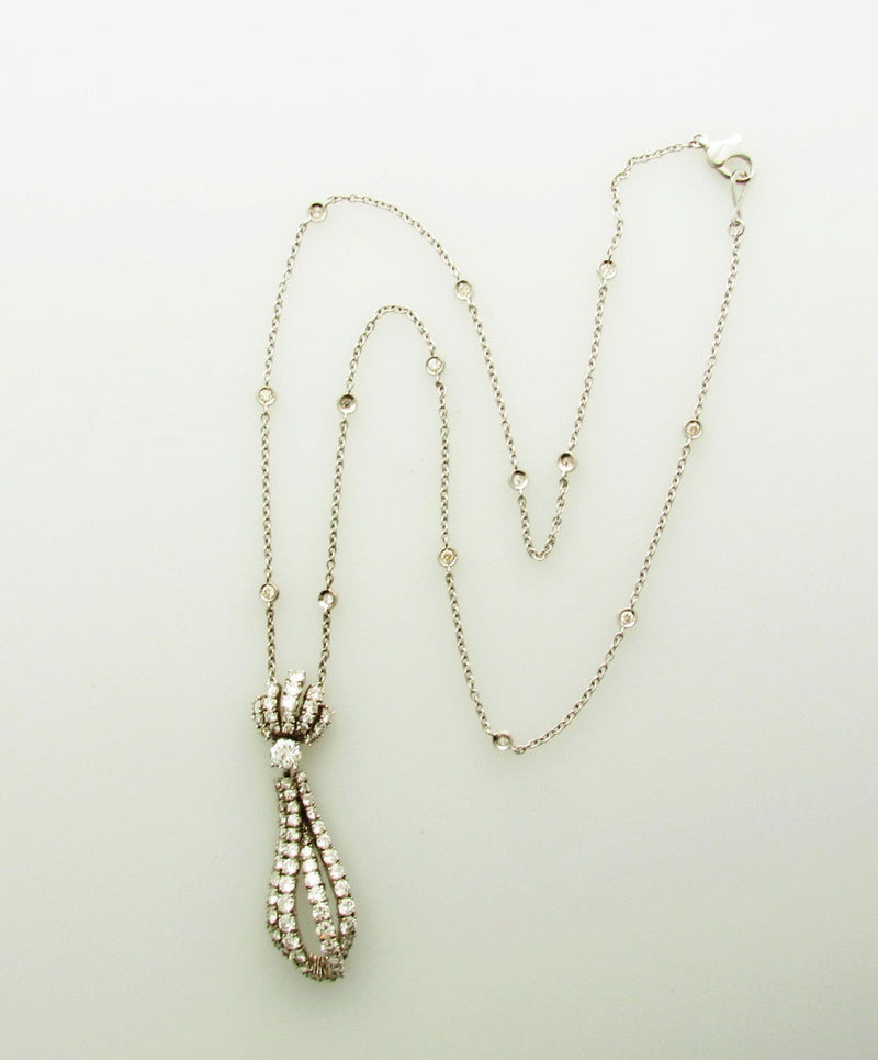 18K White Gold, Diamond Dangling Pendant | 18 Karat Appraisers | Beverly Hills, CA | Fine Jewelry