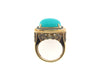 14K Yellow Gold Turquoise, Diamond, Citrine Ring | 18 Karat Appraisers | Beverly Hills, CA | Fine Jewelry