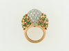 18K YELLOW GOLD DIAMOND AND EMERALD RING | 18 Karat Appraisers | Beverly Hills, CA | Fine Jewelry
