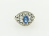 PLATINUM SAPPHIRE AND DIAMOND RING BY "MAUBOUSSIN" | 18 Karat Appraisers | Beverly Hills, CA | Fine Jewelry