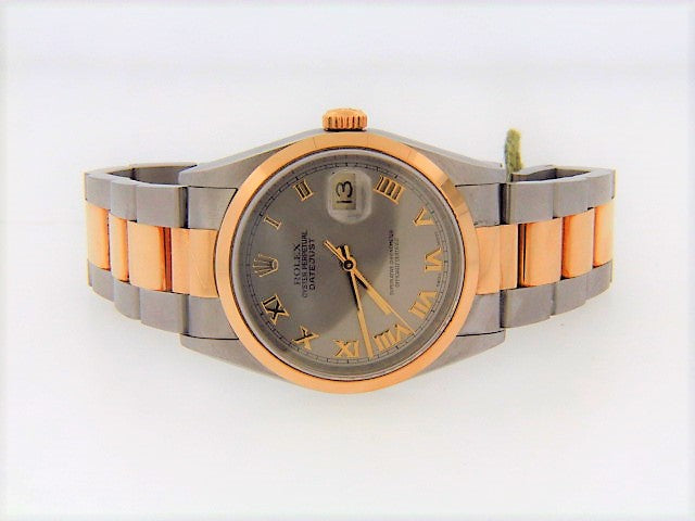 18K-YG + S/S ROLEX DATEJUST WRISTWATCH | 18 Karat Appraisers | Beverly Hills, CA | Fine Jewelry