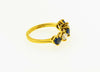 18K Yellow Gold, Diamond and Sapphire Band | 18 Karat Appraisers | Beverly Hills, CA | Fine Jewelry