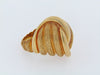 18K-YG KNOT DOME RING BY "HENRY DUNAY"