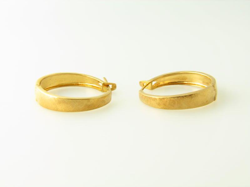 14K Yellow Gold, Hoop Earrings | 18 Karat Appraisers | Beverly Hills, CA | Fine Jewelry