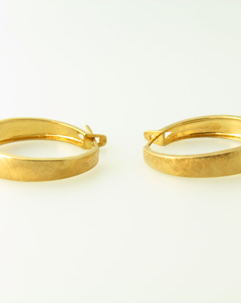 14K Yellow Gold, Hoop Earrings | 18 Karat Appraisers | Beverly Hills, CA | Fine Jewelry