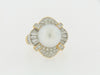 18K YELLOW GOLD PEARL AND DIAMOND RING | 18 Karat Appraisers | Beverly Hills, CA | Fine Jewelry