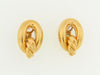 18K YELLOW GOLD OPEN OVAL SHAPED EARRINGS | 18 Karat Appraisers | Beverly Hills, CA | Fine Jewelry