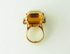 Retro 14K Yellow Gold, Citrine and Diamond Ring | 18 Karat Appraisers | Beverly Hills, CA | Fine Jewelry