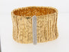 18K-YG WIDE STRAP DIAMOND BRACELET BY "ORLANDINI"