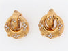 18K-YG DIAMOND DOORKNOCKER EARCLIPS