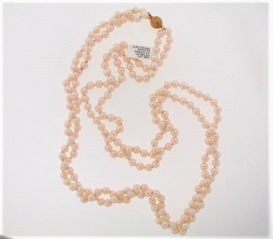 DOUBLE STRAND PEARL NECKLACE