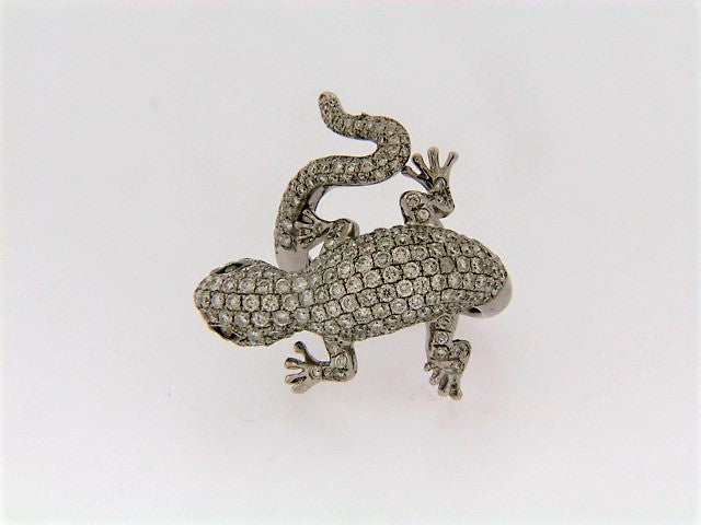 18K-WG DIAMOND SALAMANDER RING