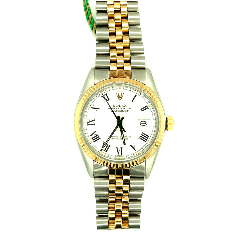 14K-YG+SS DATEJUST ROLEX