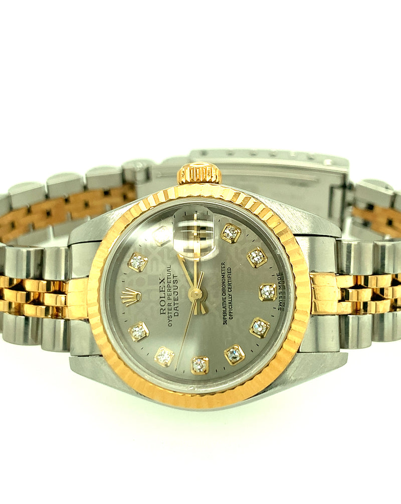 Ladies Two Tone Rolex Wristwatch