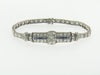 Platinum Diamond and Sapphire Bracelet | 18 Karat Appraisers | Beverly Hills, CA | Fine Jewelry