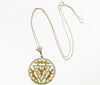 14K Yellow and White Gold, Diamond Circular Pendant | 18 Karat Appraisers | Beverly Hills, CA | Fine Jewelry