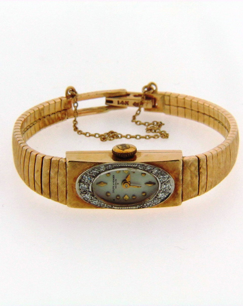 14K Yellow Gold Baume & Mercier Wristwatch | 18 Karat Appraisers | Beverly Hills, CA | Fine Jewelry