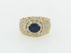 18K YELLOW GOLD SAPPHIRE AND DIAMOND RING | 18 Karat Appraisers | Beverly Hills, CA | Fine Jewelry