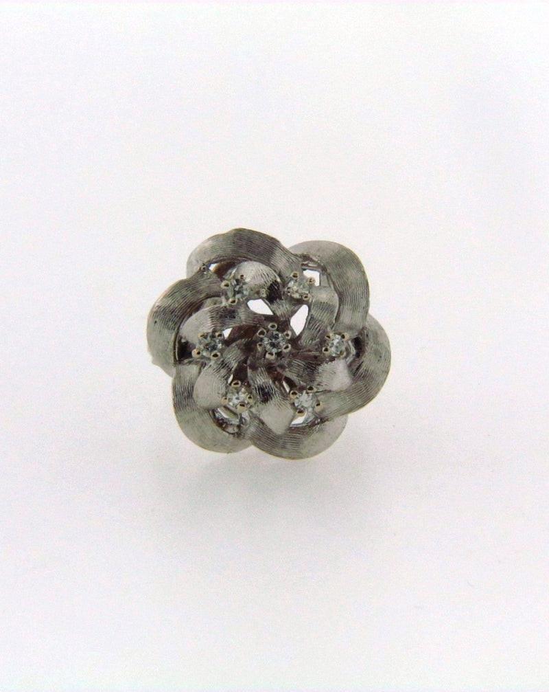 14K-WG DIAMOND FLORAL MOTIF RING | 18 Karat Appraisers | Beverly Hills, CA | Fine Jewelry