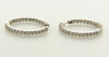18K White Gold, Diamond Hoop Earrings by "Roberto Coin" | 18 Karat Appraisers | Beverly Hills, CA | Fine Jewelry
