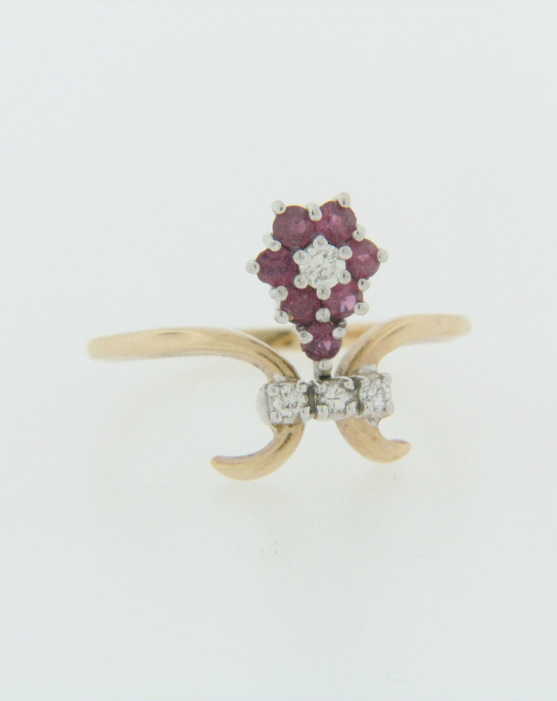 14K YELLOW GOLD DIAMOND AND RUBY RING | 18 Karat Appraisers | Beverly Hills, CA | Fine Jewelry