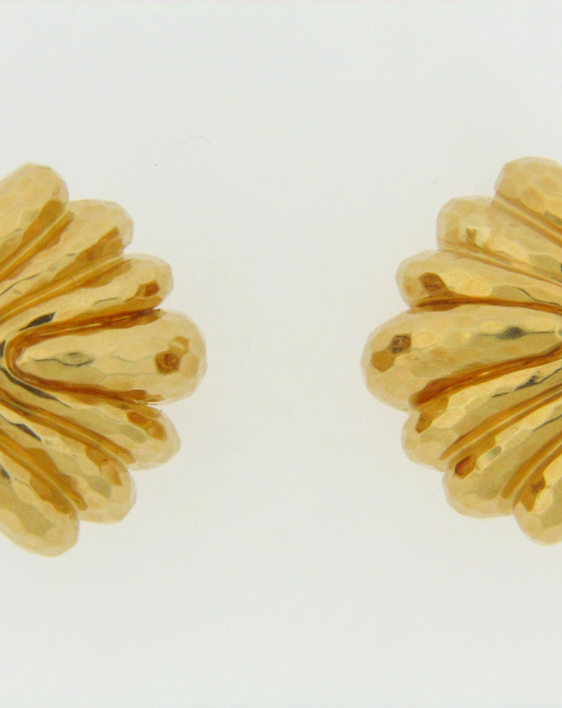 18K YELLOW GOLD EARCLIPS | 18 Karat Appraisers | Beverly Hills, CA | Fine Jewelry