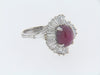 PLATINUM STAR RUBY AND DIAMOND BALLERINA RING | 18 Karat Appraisers | Beverly Hills, CA | Fine Jewelry