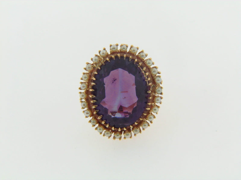 14K YELLOW GOLD AMETHYST RING | 18 Karat Appraisers | Beverly Hills, CA | Fine Jewelry