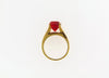 18K Yellow Gold Fire Opal Ring | 18 Karat Appraisers | Beverly Hills, CA | Fine Jewelry