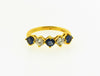 18K Yellow Gold, Diamond and Sapphire Band | 18 Karat Appraisers | Beverly Hills, CA | Fine Jewelry