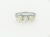 14K WHITE GOLD THREE-STONE DIAMOND RING | 18 Karat Appraisers | Beverly Hills, CA | Fine Jewelry