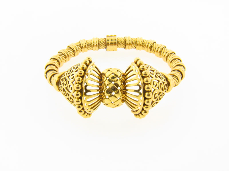 Retro 18K Yellow and Rose Gold Bracelet | 18 Karat Appraisers | Beverly Hills, CA | Fine Jewelry