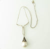 Edwardian Platinum and Silver, Pearl and Diamond Pendant | 18 Karat Appraisers | Beverly Hills, CA | Fine Jewelry