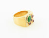 18K Yellow Gold, Jade and Ruby Ring | 18 Karat Appraisers | Beverly Hills, CA | Fine Jewelry