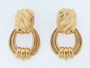 18K-YG DOOR KNOCKER EARCLIPS