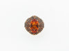 18K Yellow Gold Citrine, Smokey Quartz, Orange Sapphire Ring | 18 Karat Appraisers | Beverly Hills, CA | Fine Jewelry