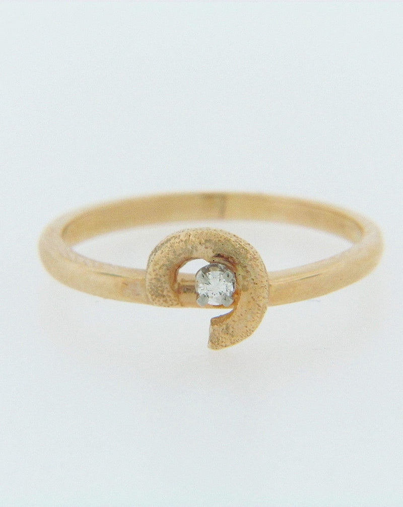 14K-YG DIAMOND RING