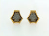 18K Yellow Gold and Platinum Diamond Earrings | 18 Karat Appraisers | Beverly Hills, CA | Fine Jewelry