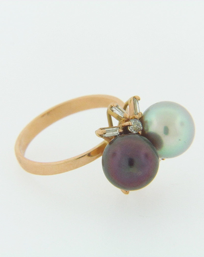 14K-YG PEARL AND DIAMOND RING | 18 Karat Appraisers | Beverly Hills, CA | Fine Jewelry
