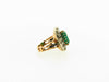 Silver and 18K Yellow Gold Emerald and Diamond Ring | 18 Karat Appraisers | Beverly Hills, CA | Fine Jewelry