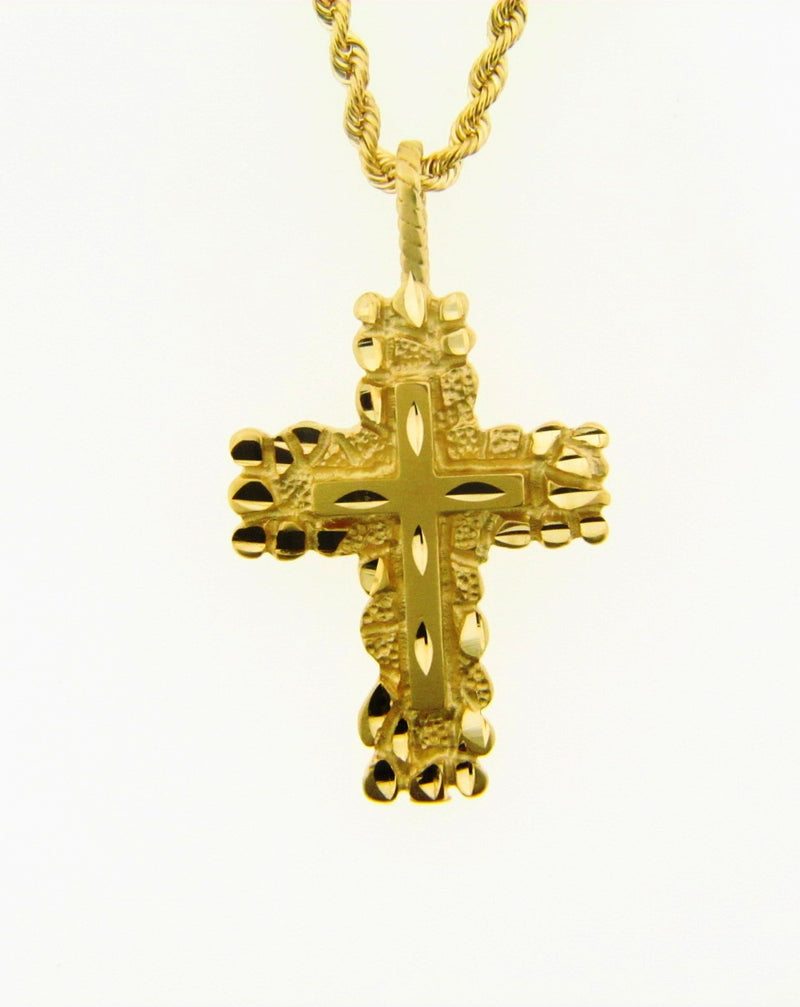 14K Yellow Gold Cross Pendant | 18 Karat Appraisers | Beverly Hills, CA | Fine Jewelry