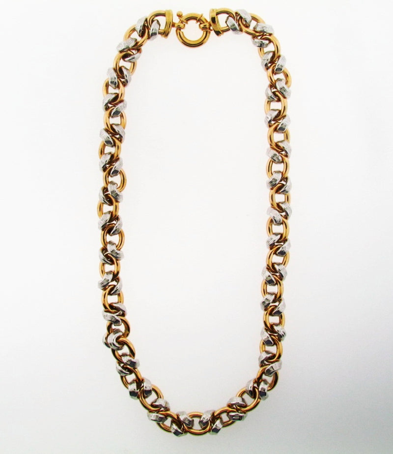 18K Bi-color Gold Necklace | 18 Karat Appraisers | Beverly Hills, CA | Fine Jewelry