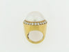 18K YELLOW GOLD MABE PEARL AND DIAMOND RING | 18 Karat Appraisers | Beverly Hills, CA | Fine Jewelry