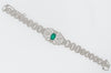 PLATINUM EMERALD AND DIAMOND BRACELET | 18 Karat Appraisers | Beverly Hills, CA | Fine Jewelry