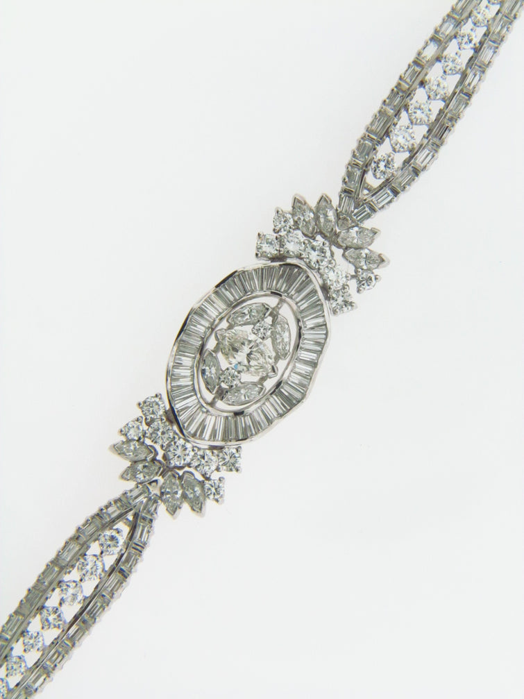 Platinum Diamond Bracelet | 18 Karat Appraisers | Beverly Hills, CA | Fine Jewelry