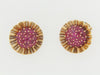 14K ROSE GOLD RUBY EARCLIPS | 18 Karat Appraisers | Beverly Hills, CA | Fine Jewelry