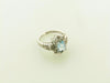 14K White Gold Aquamarine and Diamond Ring | 18 Karat Appraisers | Beverly Hills, CA | Fine Jewelry