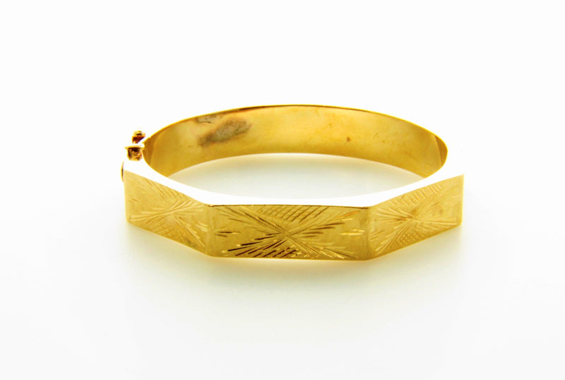 Victorian 14K Yellow Gold, Bangle Bracelet | 18 Karat Appraisers | Beverly Hills, CA | Fine Jewelry