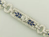 Art Deco, Platinum Diamond and Sapphire Bracelet